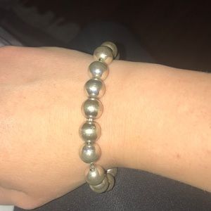 Silver beaded David Yurman bracelet